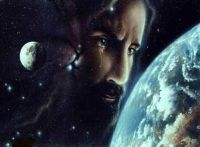 Jesus blickt weinend auf die Erde